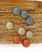 Thumbnail for your product : Forever 21 Faux Stone Bangle Set