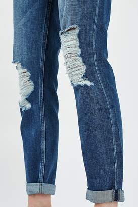 Topshop Moto blue ripped lucas jeans