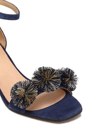 Castaner Xuxa Pompom-embellished Suede Sandals
