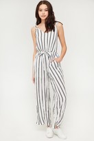Thumbnail for your product : Ardene Striped Belted Jumpsuit