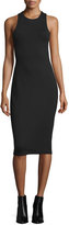Thumbnail for your product : Alexander Wang T by Sleeveless Ponte Bandeau Midi Dress, Black