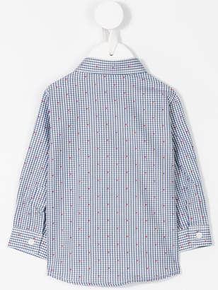 Il Gufo dotted gingham check shirt