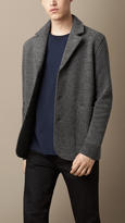 Thumbnail for your product : Burberry Knitted Wool Blend Blazer