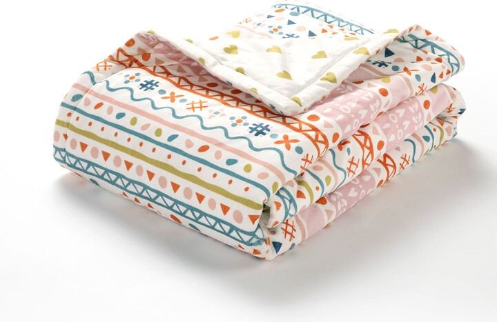 Lush Decor Boho Metallic Reversible Blanket