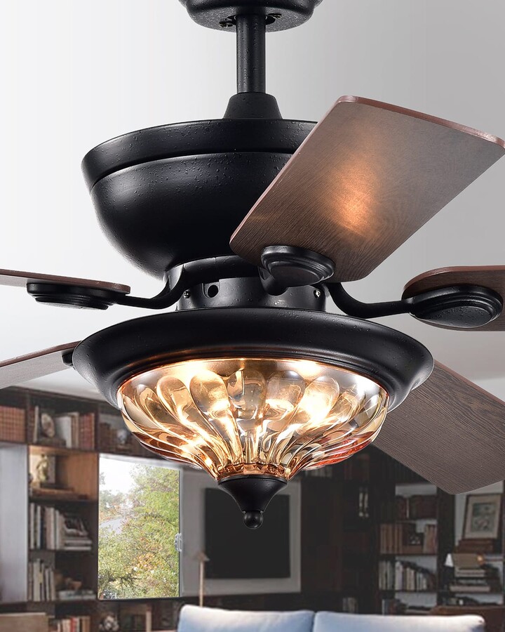 Micago Forged Black 52 Lighted Ceiling, Horchow Ceiling Fans