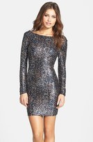 Thumbnail for your product : Dress the Population 'Lola' Foiled Sequin Body-Con Dress