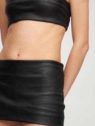 Ann Demeulemeester Leather Mini Skirt