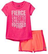 Thumbnail for your product : New Balance Graphic Tee & Shorts 2-Piece Set (Toddler & Little Girls)
