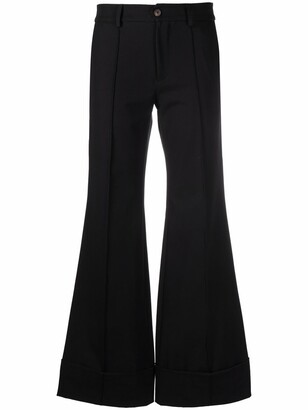 Societe Anonyme Mid-Rise Flared Trousers