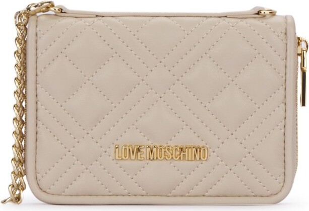 Beige Quilted Chain Bag | Shop The Largest Collection | ShopStyle