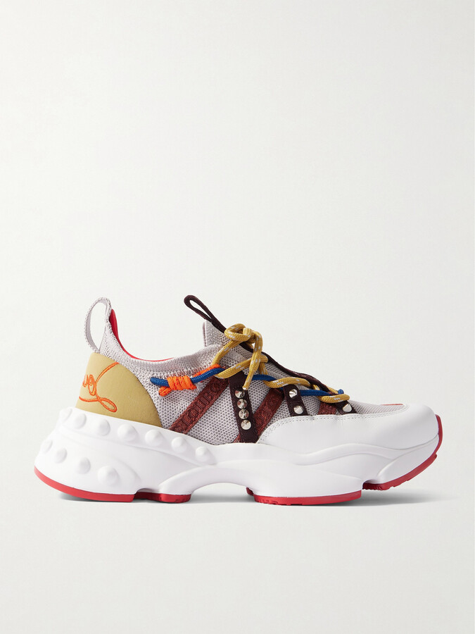 Christian Louboutin Trailnrun Suede Mesh Sneaker ShopStyle Low