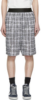 Thumbnail for your product : Faith Connexion SSENSE Exclusive Black and White Tweed Shorts