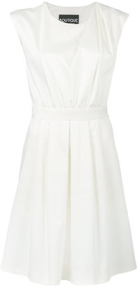 Moschino Boutique pleated shoulder dress