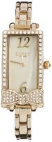 Thumbnail for your product : Lipsy Gold Tone Bracelet Watch With Bow Detailing