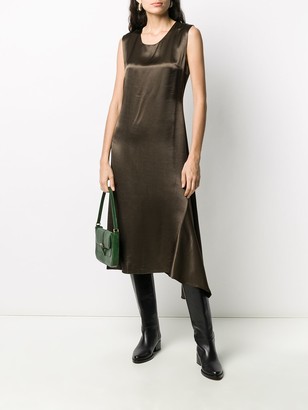 Andrea Ya'aqov Asymmetric Sleeveless Midi Dress