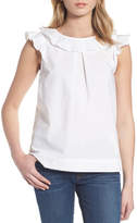 Thumbnail for your product : J.Crew Ruffle Cotton Poplin Top