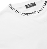 Thumbnail for your product : Raf Simons Oversized Printed Cotton-Jersey T-Shirt - Men - White