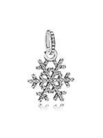 Thumbnail for your product : Pandora Snowflake silver pendant with cubic zirconia
