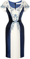 Thumbnail for your product : Carolina Herrera Beaded and Embroidered Mikado Dress