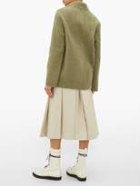 Thumbnail for your product : Inès & Marèchal Frou Frou Double-breasted Shearling Coat - Womens - Light Green