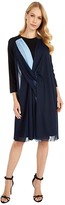 Thumbnail for your product : Sportmax Jersey Stretch/Voile Dress (Black) Women's Clothing