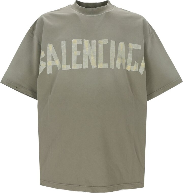 Balenciaga Logo Printed Crewneck T-Shirt