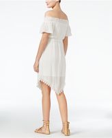 Thumbnail for your product : BCX Juniors' Smocked Off-The-Shoulder Crochet Dress