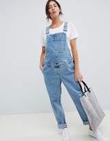 Thumbnail for your product : ASOS Maternity DESIGN Maternity denim dungaree in midwash blue