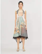 Thumbnail for your product : Simone Rocha Graphic-print cotton and tulle dress
