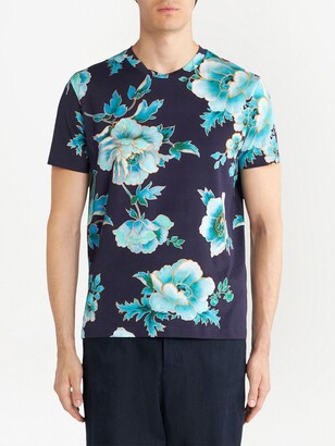 Etro floral-print crew-neck T-shirt