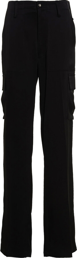 パンツ DAVID KOMA SS23 Satin cargo pants (RE23DK58TR BLACK) David Koma Satin cargo pants - Black - Women | RE23DK58TRBLACK