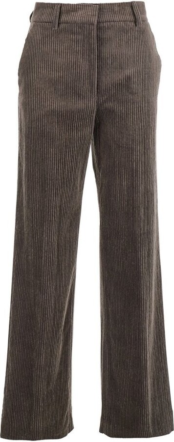 Antonelli Velvet Straight-Leg Pants
