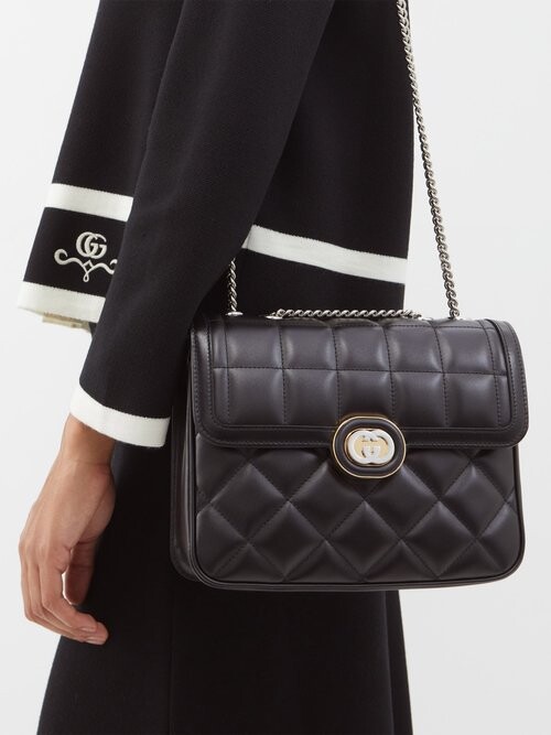 Gucci Deco Mini Quiltedleather Crossbody Bag ShopStyle