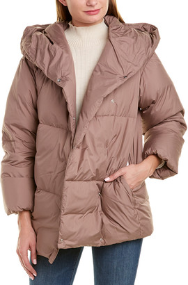 add hooded down coat
