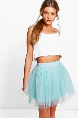 boohoo Zaine Mini Tulle Full Skirt
