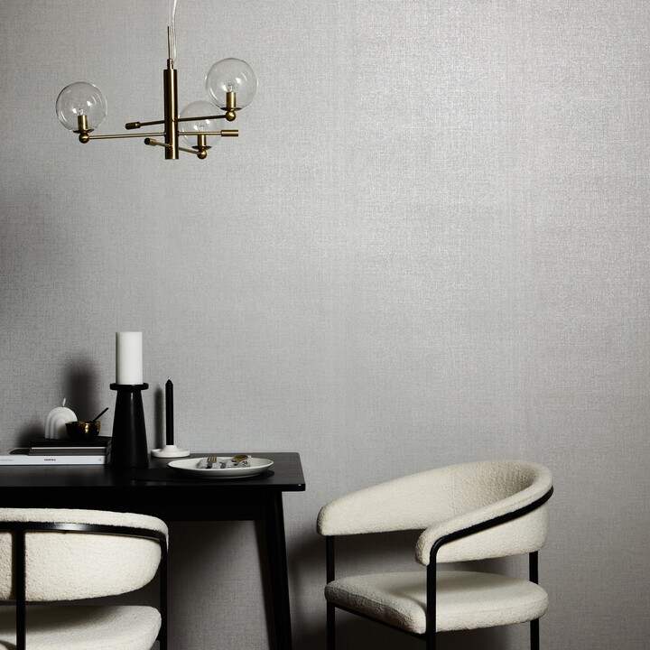 Dunelm Cara Silver Wallpaper Silver ShopStyle Decor