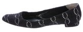 Thumbnail for your product : Manolo Blahnik Embroidered Pointed-Toe Flats