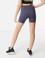 Thumbnail for your product : In The Style x Courtney Black activewear booty short in charcoal