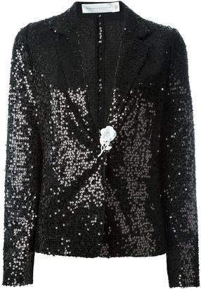 Victoria Beckham sequinned blazer - women - Silk/Polyester/Brass - 10