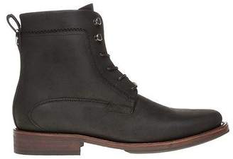 Sole New Mens Black Harden Leather Boots Lace Up