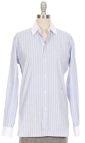 Thumbnail for your product : Current/Elliott X CHARLOTTE GAINSBOURG Monogram Stripe Button Down Shirt