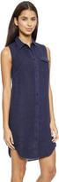 Thumbnail for your product : Three Dots Sleeveless Shirtdress