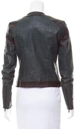 Theory Bicolor Leather Jacket