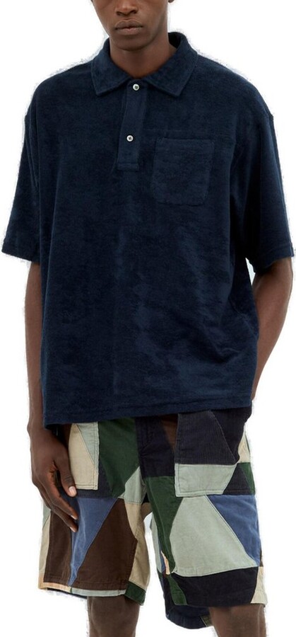 Engineered Garments Short Sleeved Terry Polo Shirt