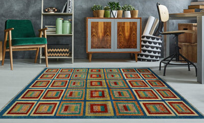 Isabelline Balochi Kaysaun Blue Rug
