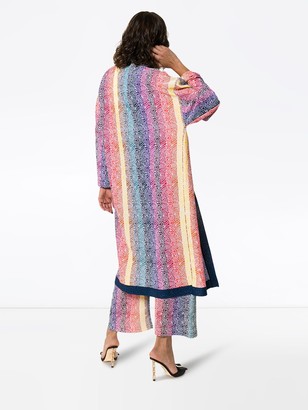 Mary Katrantzou Sola rainbow stripe knit cardigan