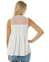 Thumbnail for your product : Volcom New Women's Sea Y'around Top Viscose White