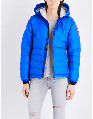 Canada Goose Ladies Blue Exposed Zip Camp Shell Down Jacket