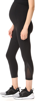 Ingrid & Isabel Active Mesh Detail Capri with Crossover Panel