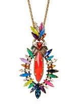 Thumbnail for your product : Erickson Beamon Telepathic gold-plated crystal necklace